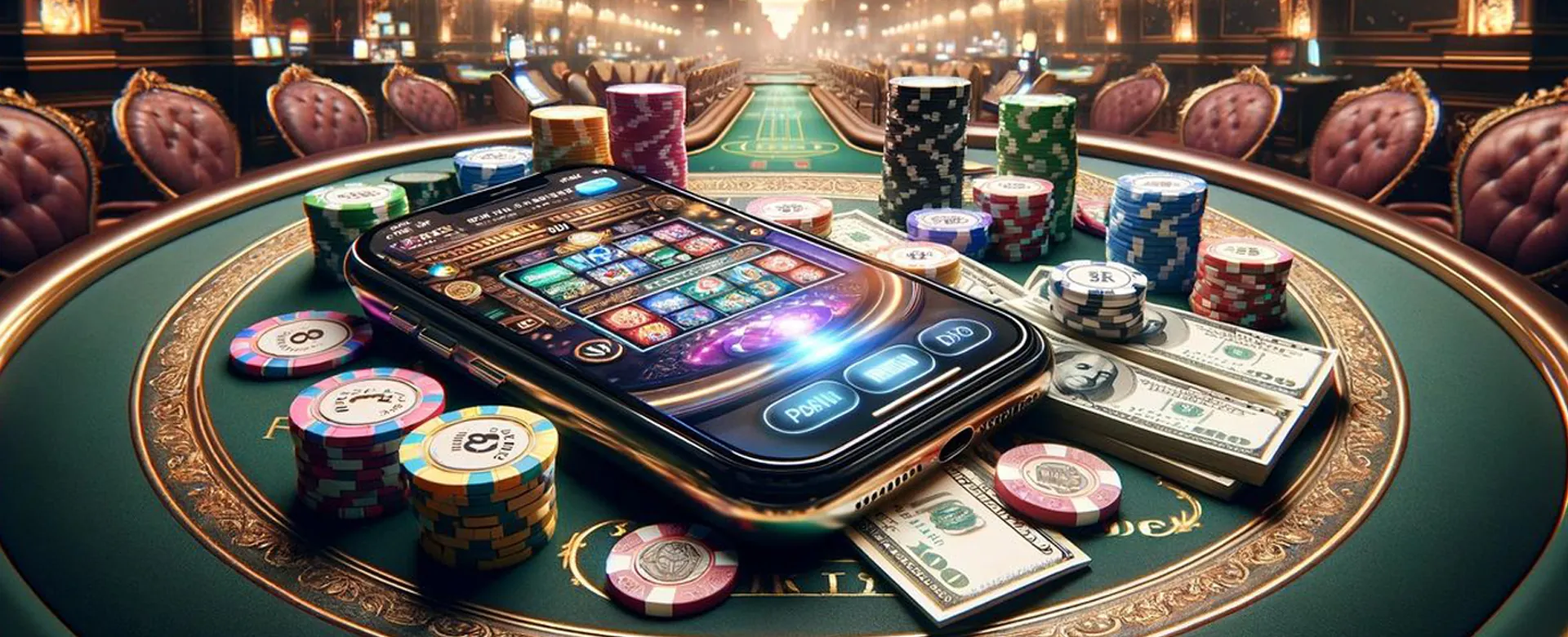 Dynamic 8k8 slot casino backdrop with winning symbols